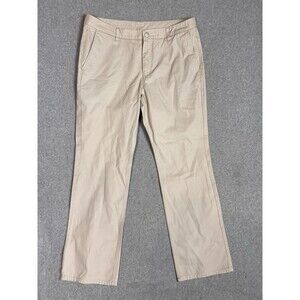 Bonobos Pants Mens 35X30 Khaki Washed Chino Straight Leg Fit Flat Front Casual